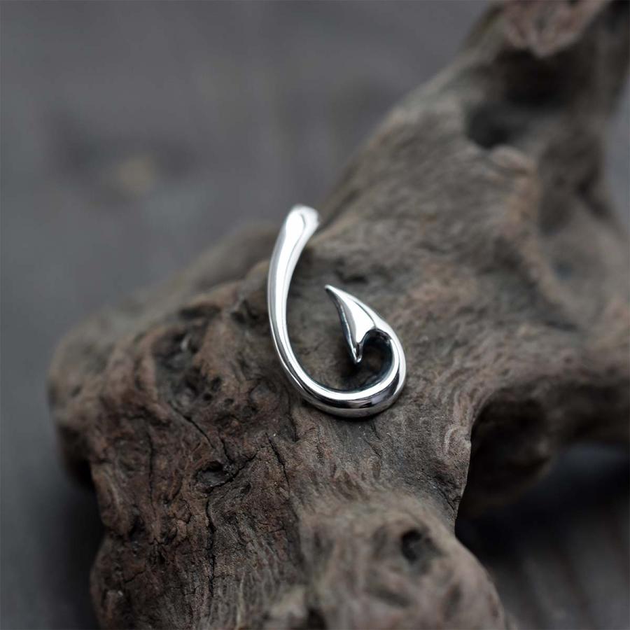 シルバーアクセサリー メンズ シルバー925 フィッシュフック 釣り針 S 