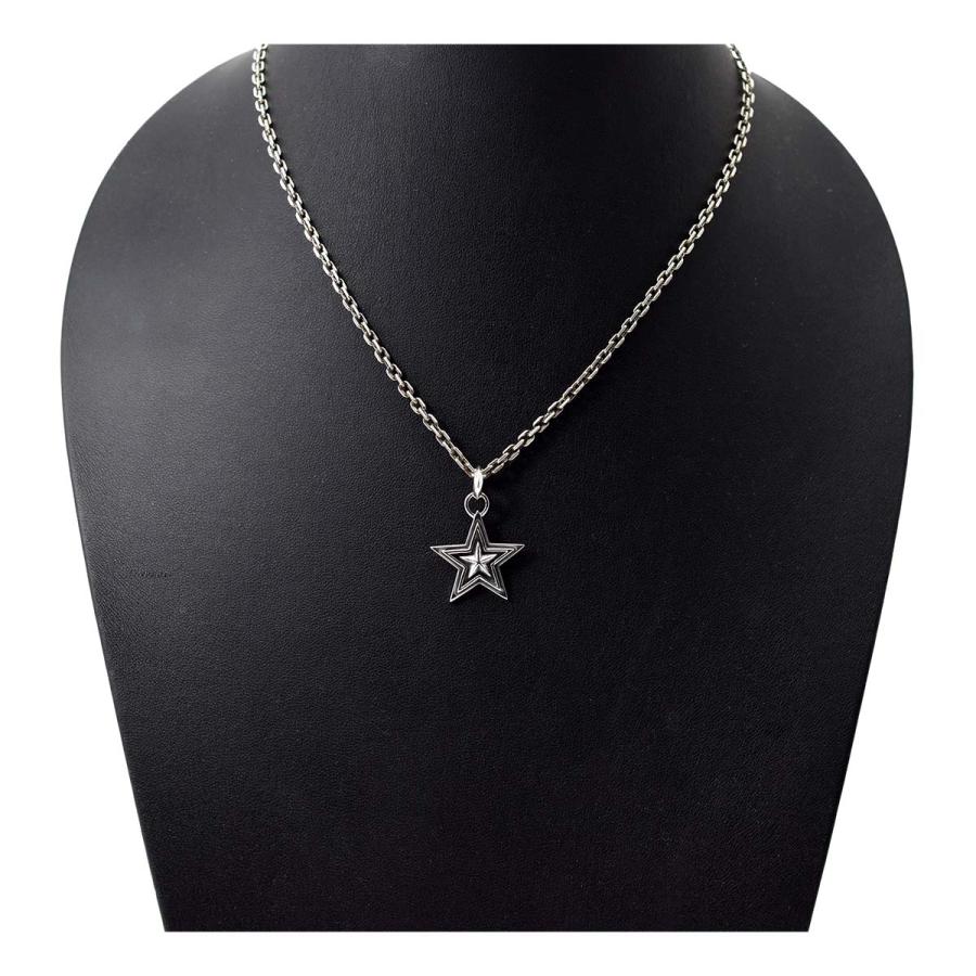 シルバーアクセサリー メンズ シルバー925 星型 スター インスタ― ペンダントトップ チャームの画像