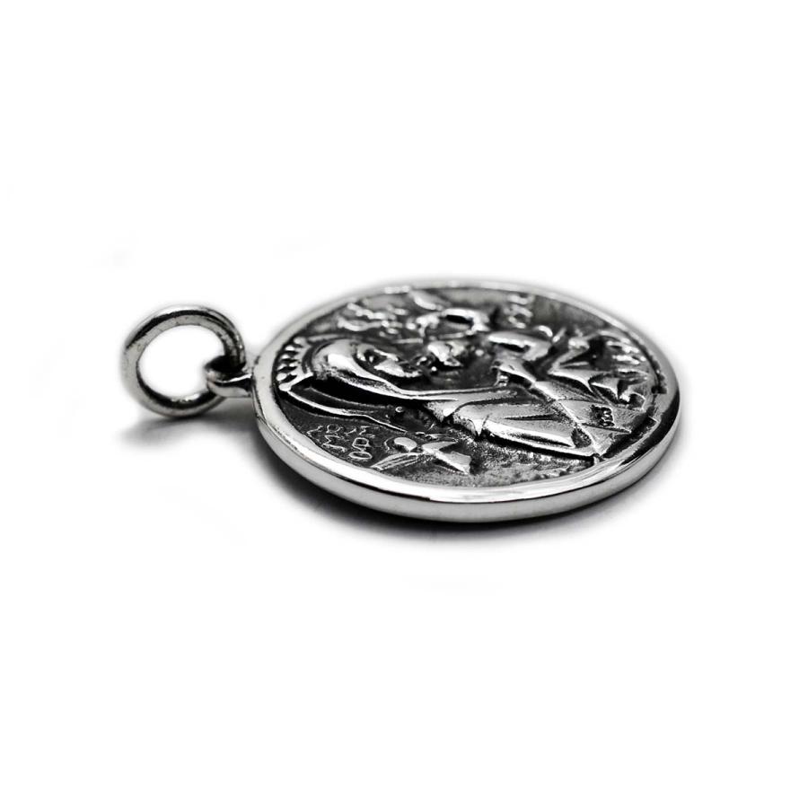 シルバーアクセサリー ペンダントトップ メダイ モチーフ リバーシブル 