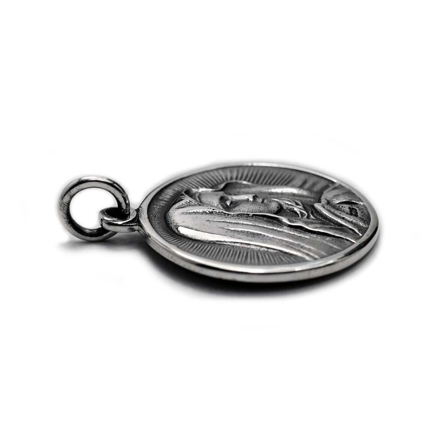 シルバーアクセサリー ペンダントトップ メダイ モチーフ リバーシブル 