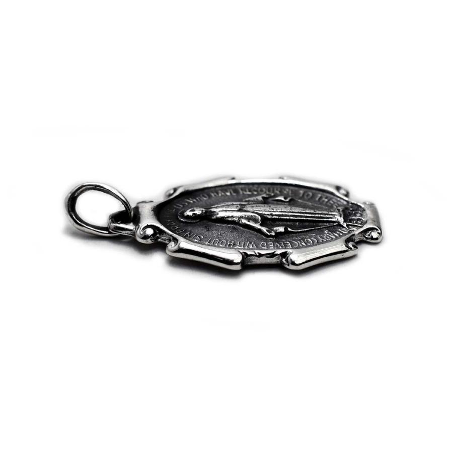 シルバーアクセサリー ペンダントトップ メダイ モチーフ リバーシブル 