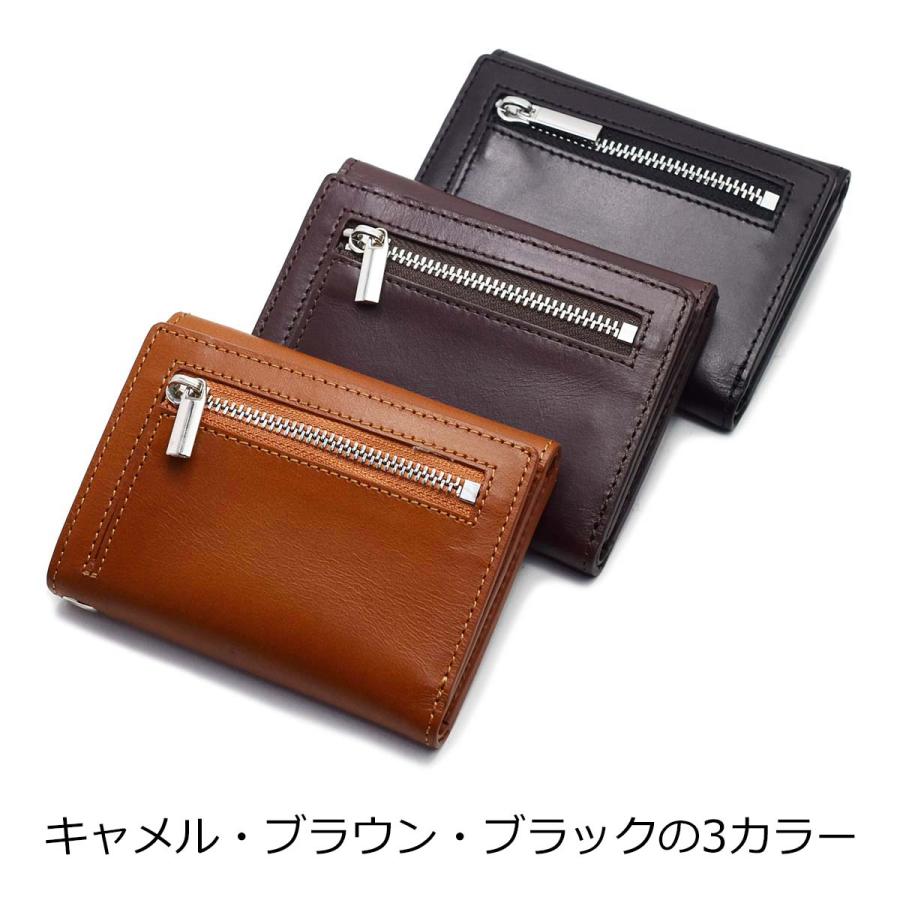 コンパクトウォレット ミニ財布 三つ折り財布 ハンドメイド 短財布 