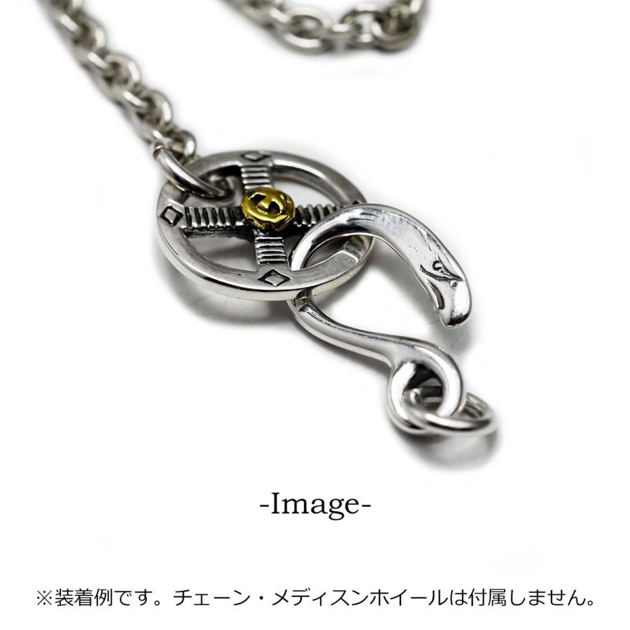 丸カン付き】イーグルフック シルバーアクセサリー メンズ ネックレス