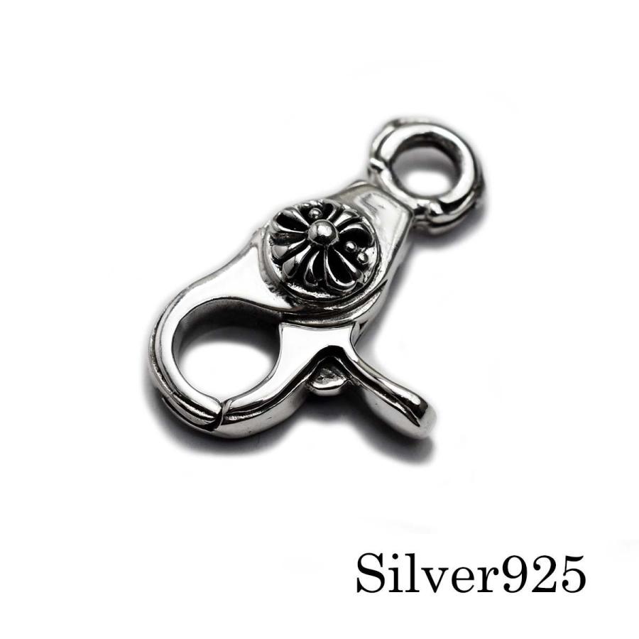 クロスボール　ナスカン　クリップ シルバー925製 29×19mm クロス デザイン クロスボール ナスカン 金具
