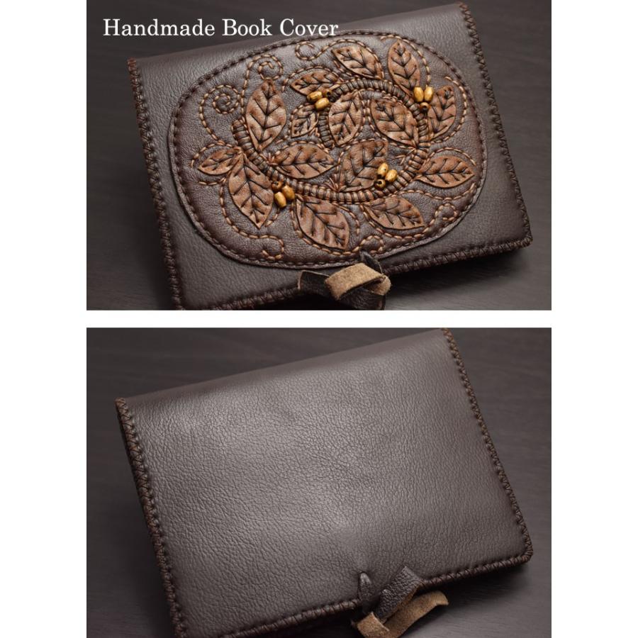 雑貨・ステーショナリー ハンドメイド レザー手帳カバー