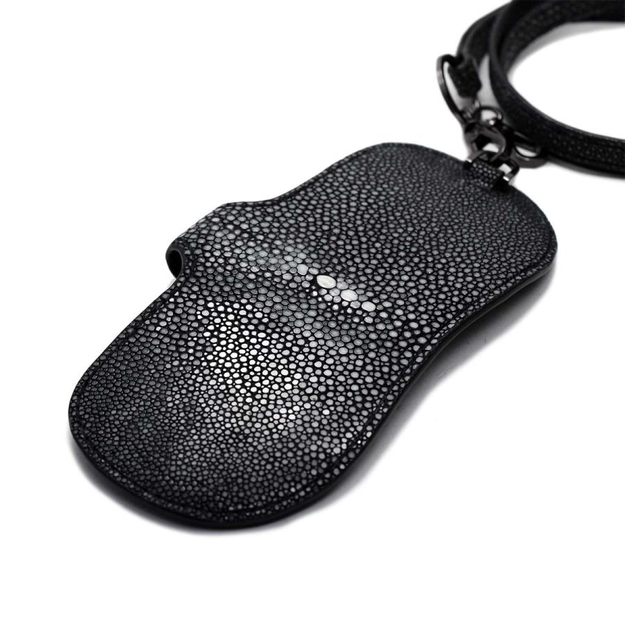 薄型 アイウェアケース 眼鏡ケース 本革 エイ革 メンズ レディース