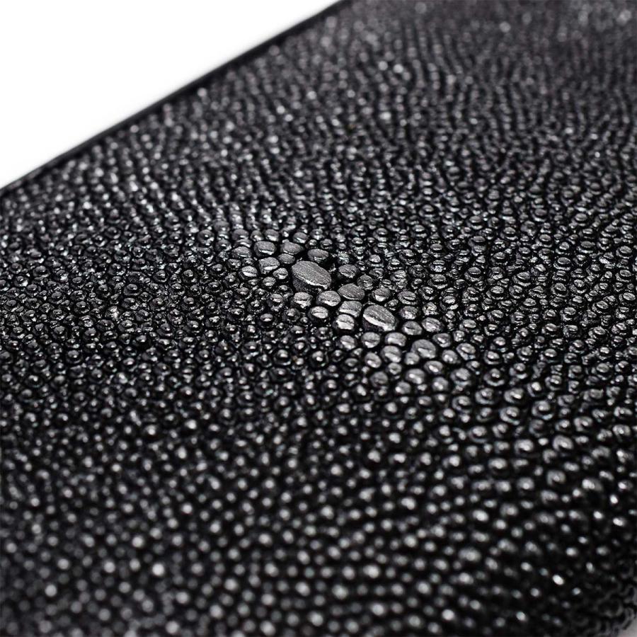 ラウンドファスナー 長財布 本革 エイ革 メンズ レディース 財布