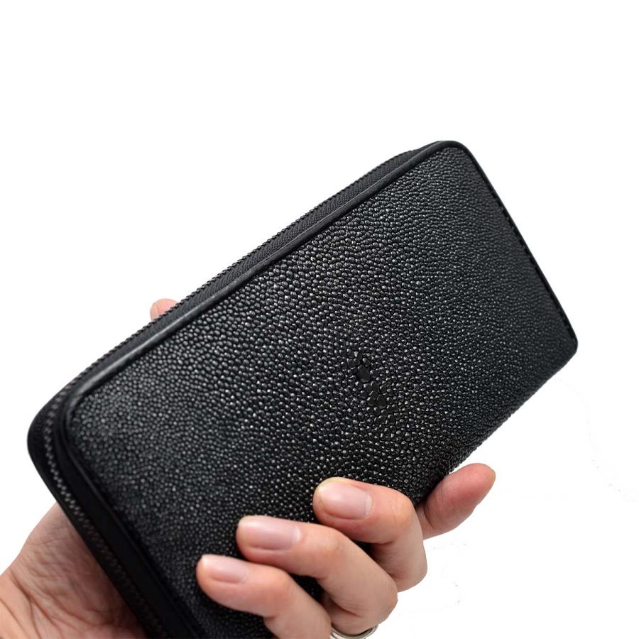 ラウンドファスナー 長財布 本革 エイ革 メンズ レディース 財布 ラウンドファスナー 長財布 本革 エイ革 メンズ レディース 財布