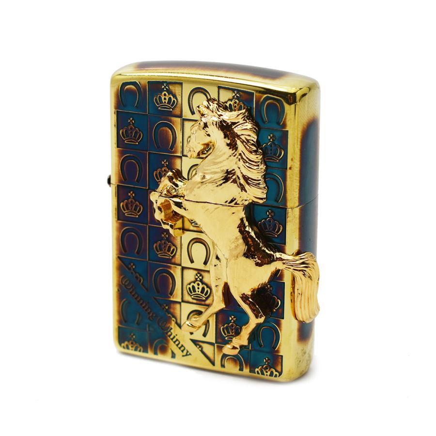 ZIPPO Winning Whinny ウィニングウィニー グランドクラウン ゴールドイブシ GDイブシ ジッポ ジッポー オイルライターの画像