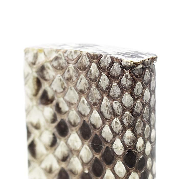 ZIPPO ジッポー オイルライター 革巻き レザー 本蛇革使用 ダイヤモンドパイソン 本錦蛇革巻き ナチュラル ニシキヘビ パイソン | ZIPPO | 02