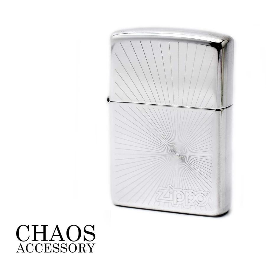 ZIPPO オイルライター ジッポー スターリングシルバー USA加工 放射線 ラディアル ロゴ