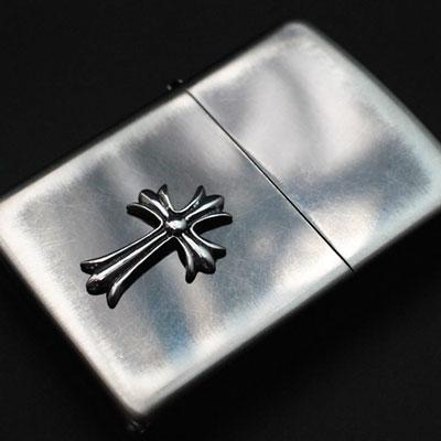 ZIPPO ジッポ ジッポー オイルライター ユーズドメタル NiBクロス スピニングブラッシュ加工｜chaos-accessory｜04