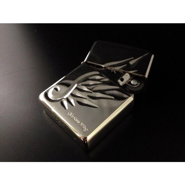 オイルライター ZIPPO ジッポ ジッポー レジェンドオブアーマー　V-WING　「SV」 アーマージッポー 深彫りV刃彫刻