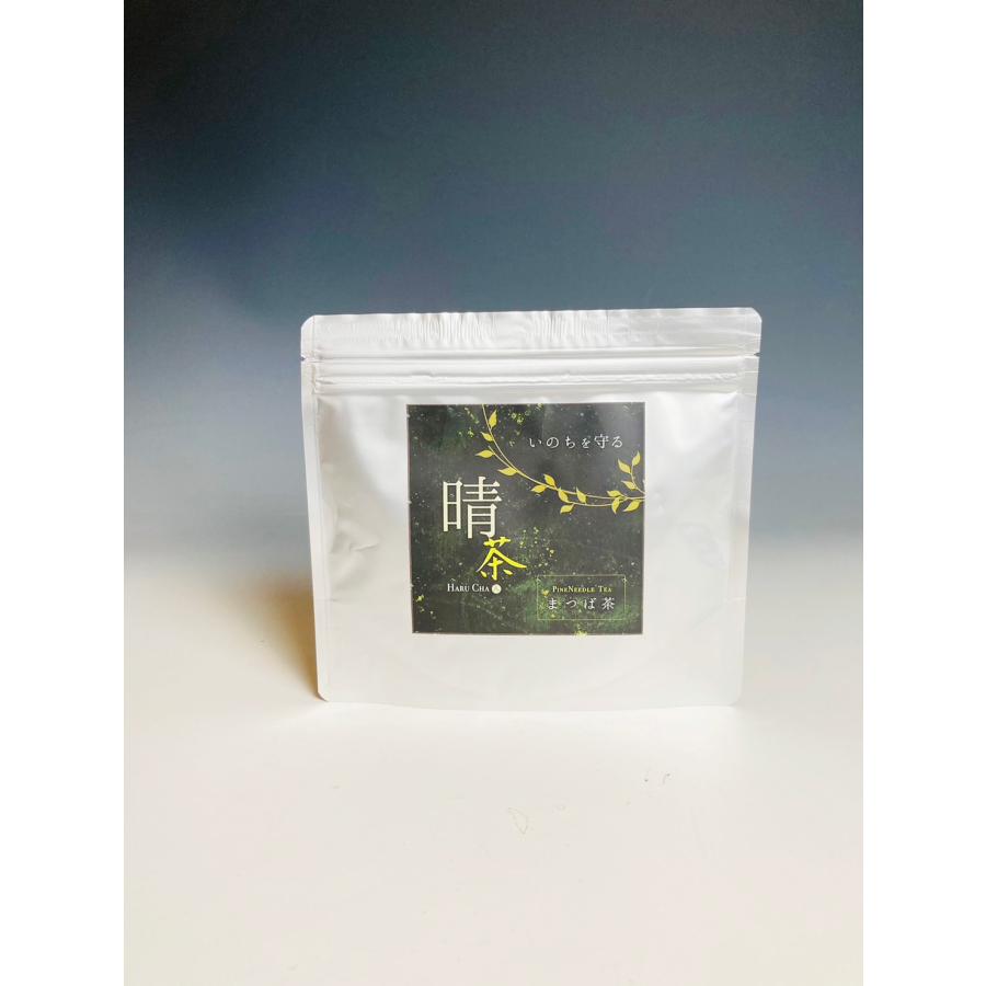 【メール便 送料無料】松葉茶 「晴茶」リニューアル（はるちゃ）100ｇ（農薬不使用・赤松100%）高濃度松葉エキスパウダー入り)｜chaou｜03