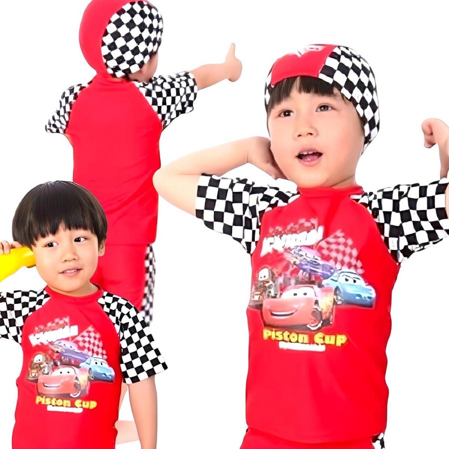 キッズ水着 男の子 ボーイス カッコいい ラッシュガード キャップ  