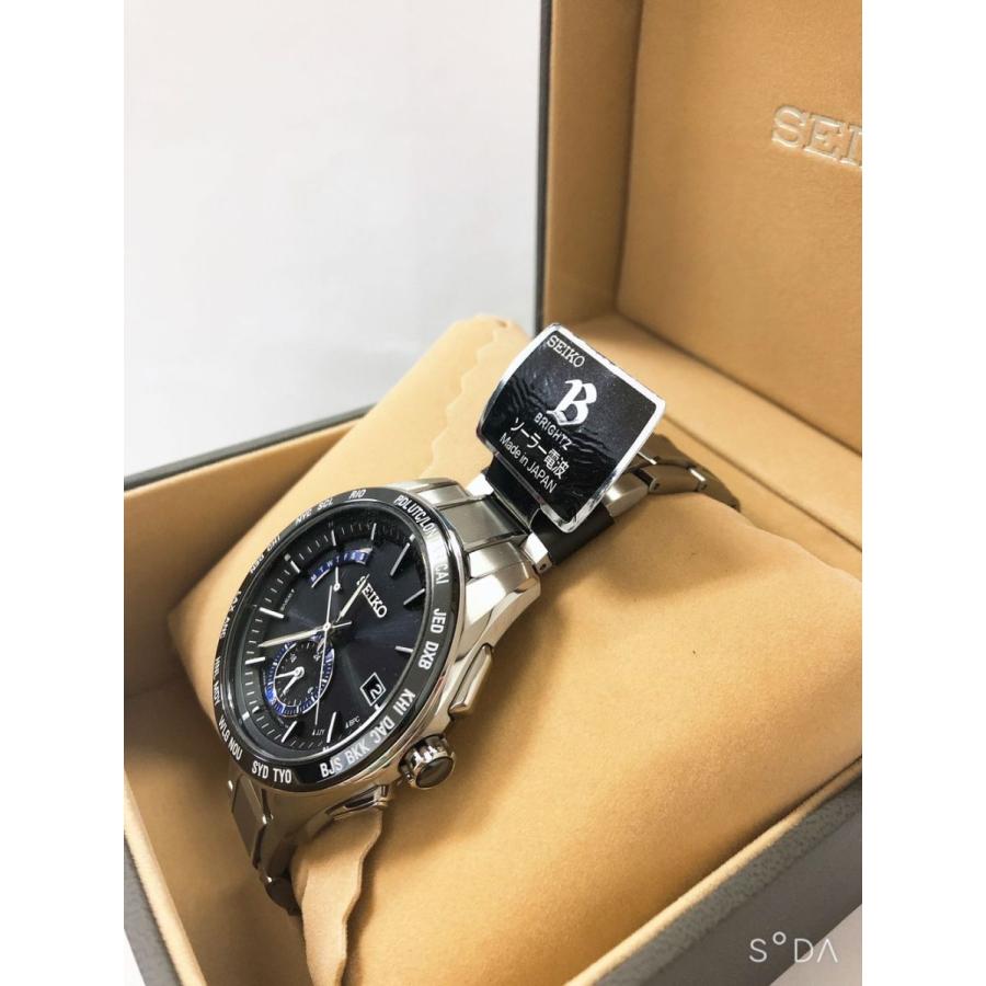 [セイコーウォッチ] 腕時計 ブライツ チタン ソーラー電波修正 サファイアガラス スーパークリア コーティング SAGA179 メンズ腕時計