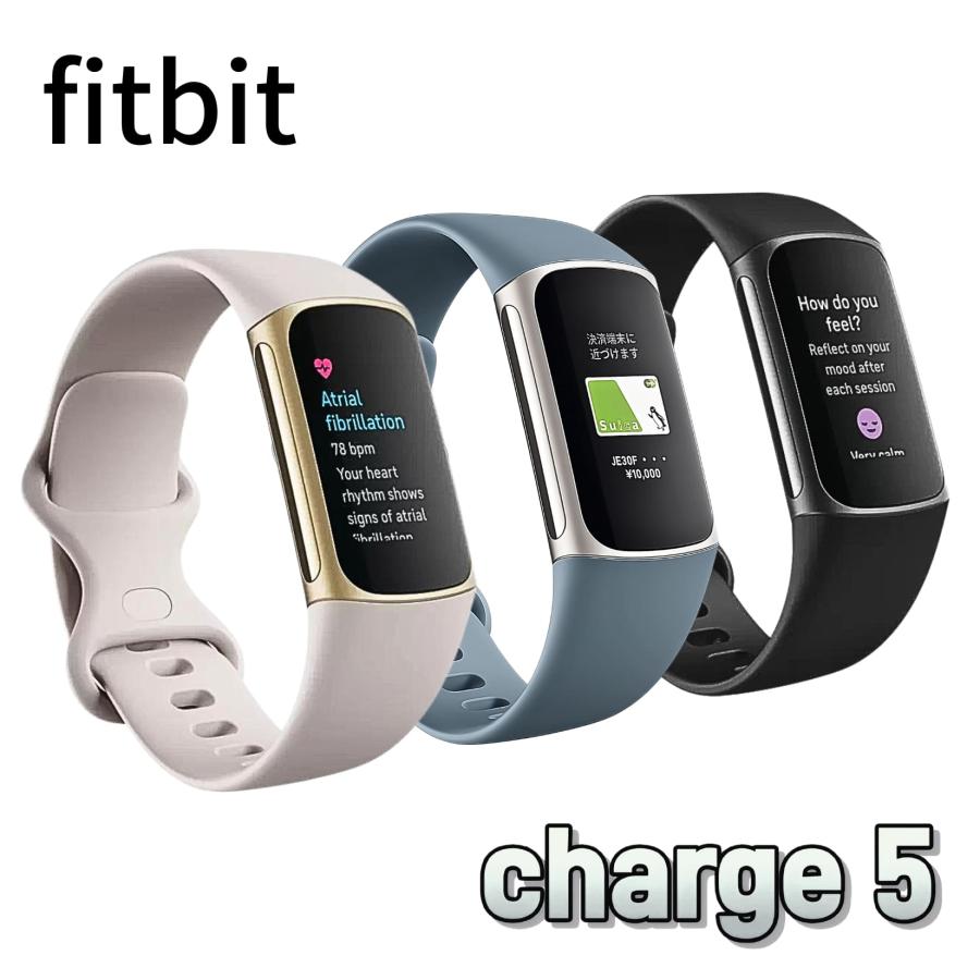 fitbit charge 5 健康管理トラッカー GPS搭載 着けて寝て記録 睡眠の