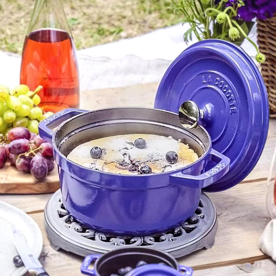 staub ( ストウブ ) ピコ ココット ラウンド ブルーベリー 22cm 両手鍋 