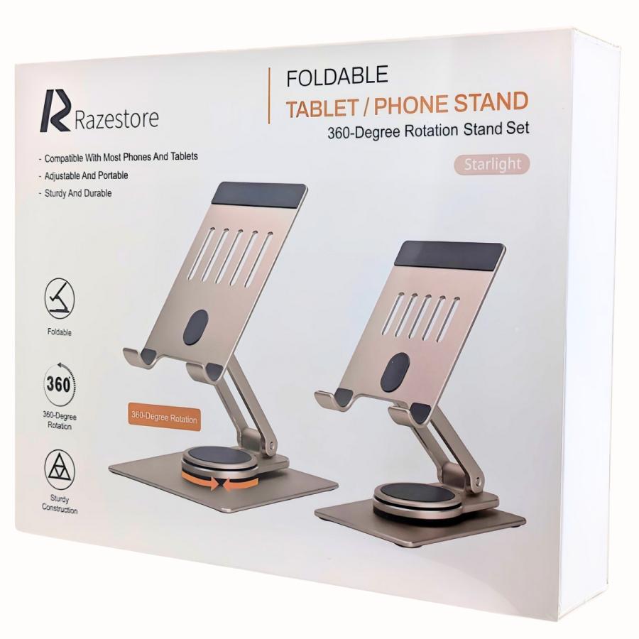 スマホスタンド RAZESTORE 360度回転 アルミニウム合金製 スマホスタンド RAZESTORE 360度回転 アルミニウム合金製