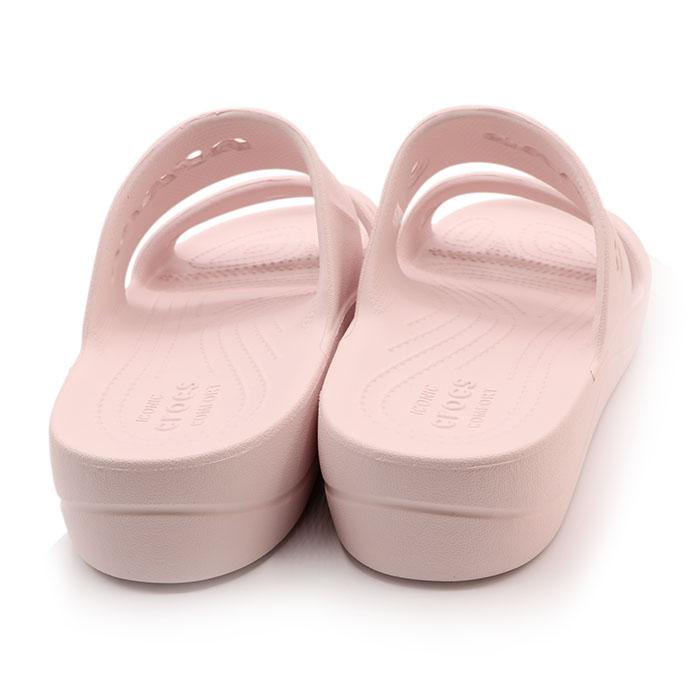 crocs（クロックス） レディース 定番 カジュアル シャワー サンダル バヤ プラットフォーム サンダル 208188-6PI ピンク ...