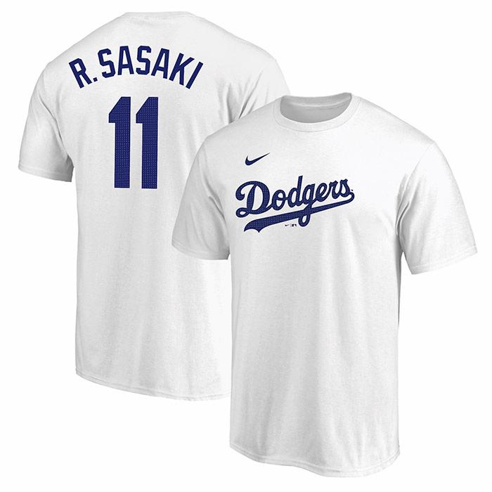 NIKE（ナイキ） MLB ドジャース 佐々木朗希 ネーム＆ナンバー Tシャツ