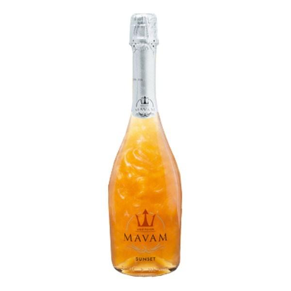 お酒 ワイン <LED付き> ボデガス・デル・サス マバム サンセット 7° 750ml (マンダリンオレンジフレイバー ラメ入り スパークリングワイン シャンパン) | 