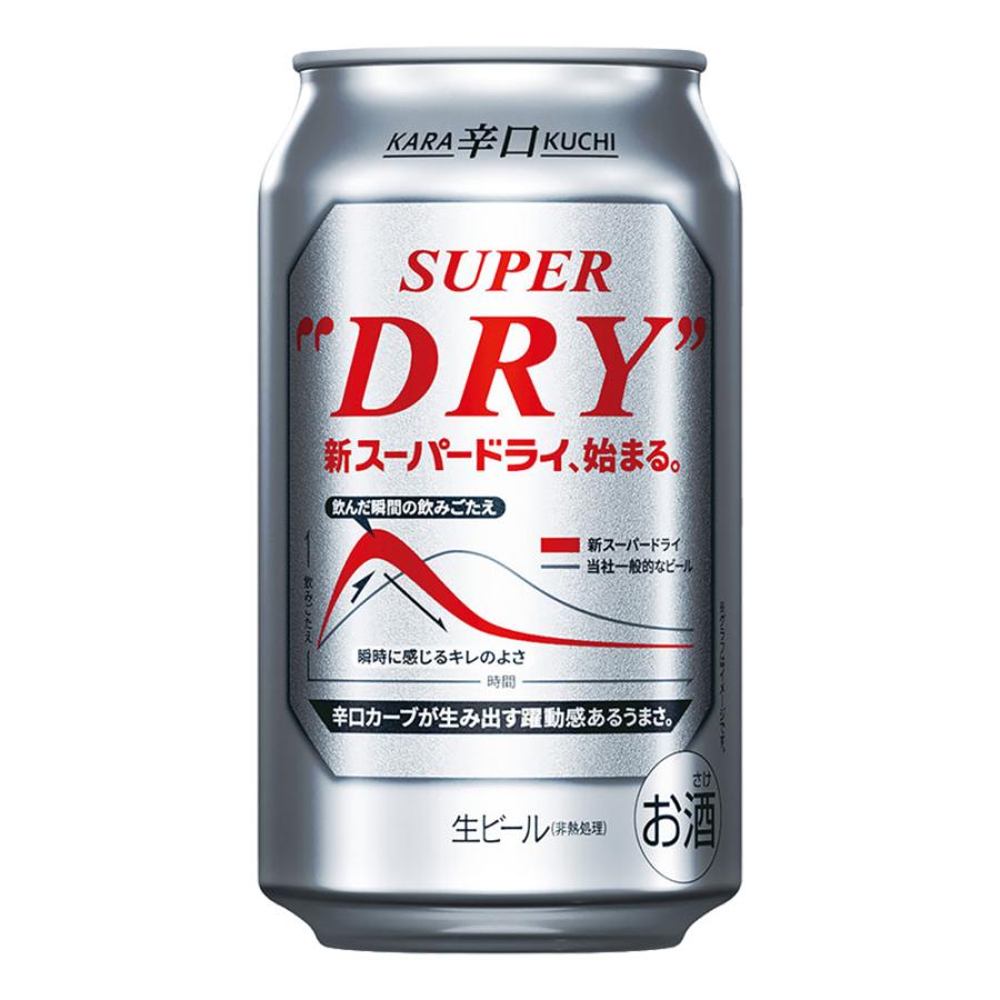 お酒 ビール アサヒ スーパードライ 350ml ケース (24本入り)｜chaplin｜02