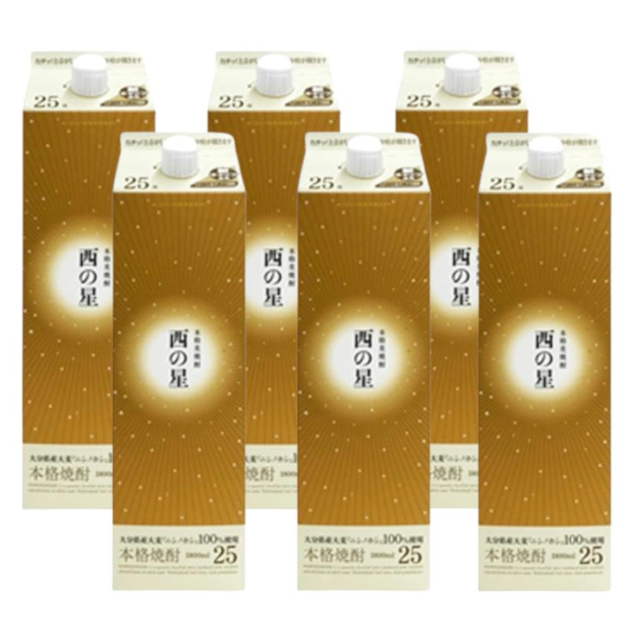 お酒 まとめ買い 三和酒類 西の星パック 25° 1800ml×1ケース(6 お酒 まとめ買い 三和酒類 西の星パック 25° 1800ml×1ケース(6
