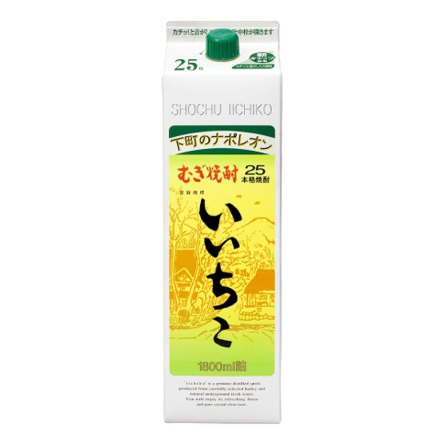 お酒 まとめ買い 三和酒類 いいちこパック 25° 1800ml ×1ケース（6本入り)｜chaplin