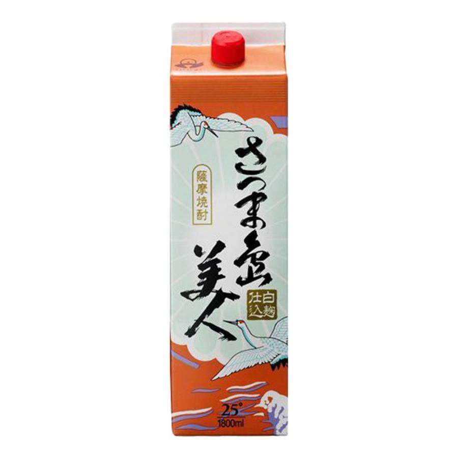 お酒 焼酎 長島研醸 さつま島美人パック 25° 1800ml : チャップリン