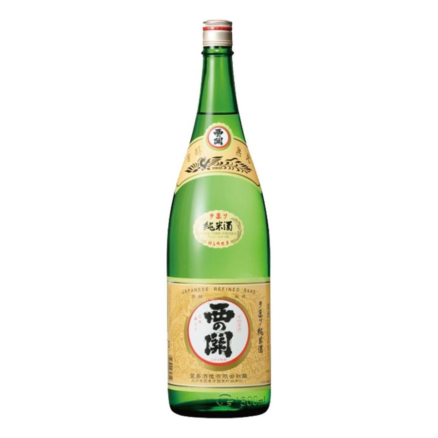 お酒 日本酒 萱島酒造 西の関 純米酒 1800ml : チャップリンYahoo!店