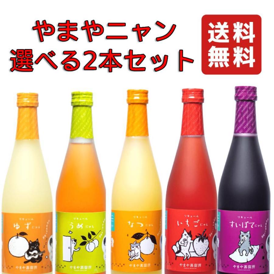 選べる2本セット】 リキュール やまや蒸留所 やまやにゃん 500ml
