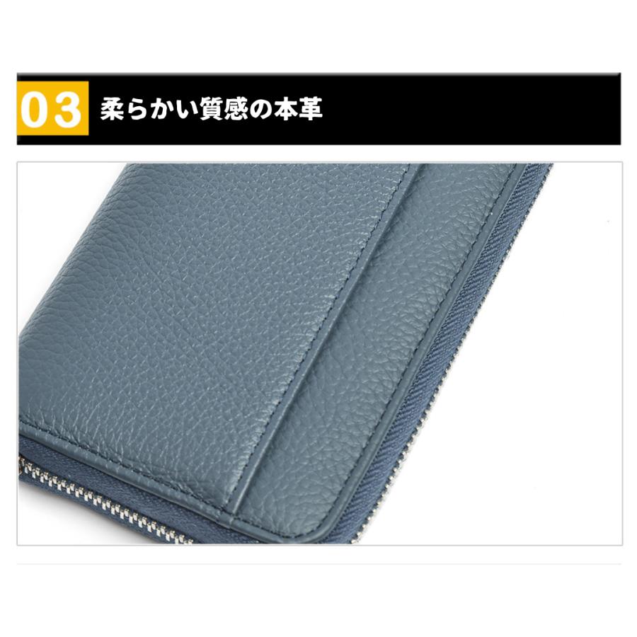 長財布 メンズ 財布 本革 レディース ギャルソン 大容量 多機能 牛革 ウォレット 大きく開く カード収納 じゃばら レシート コインスルー式 自動振り分け |  | 10