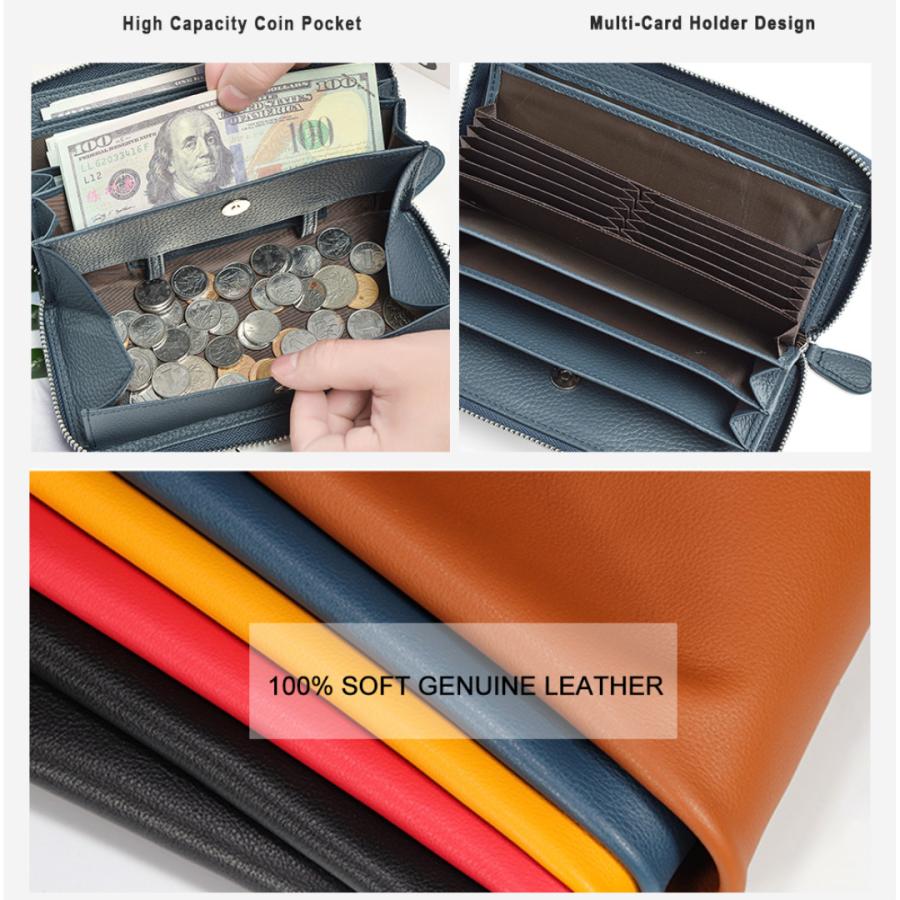 長財布 メンズ 財布 本革 レディース ギャルソン 大容量 多機能 牛革 ウォレット 大きく開く カード収納 じゃばら レシート コインスルー式 自動振り分け |  | 19
