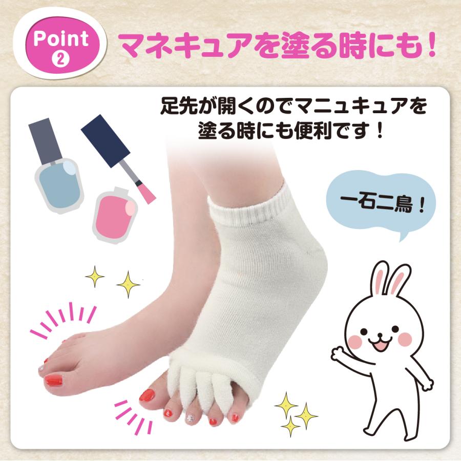 足指 広げる グッズ セラピーソックス 外反母趾 靴下 リラックス