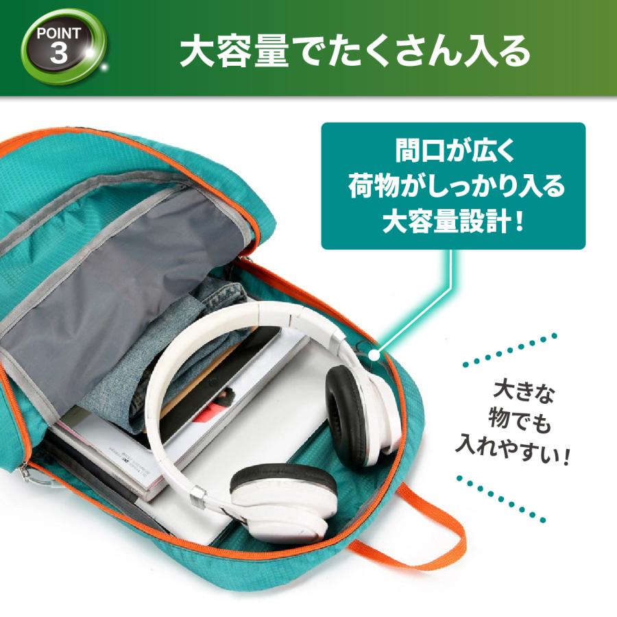 折りたたみリュック エコバッグ ナップサック アウトドア 旅行 サブ 非常用 携帯 コンパクト メンズ レディース 子供 爆買 | ブランド登録なし | 09
