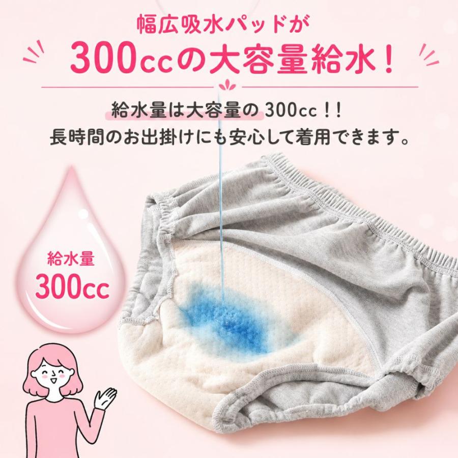 尿漏れパンツ 女性 尿とりパッド レディース 失禁パンツ 2枚セット