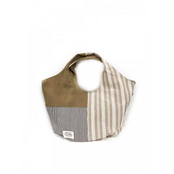 Lafiel (ラフィール) ストライプコンビシリーズ クリテトートバッグ 89ベージュ 003179900