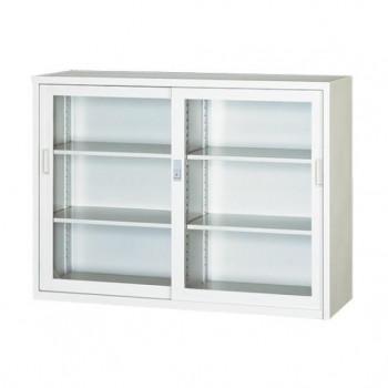 一般書庫/D:400タイプ 4×3型引違書庫(ガラス戸) ALPSホワイト色 COM-304G-AW(代引・同梱不可) | 