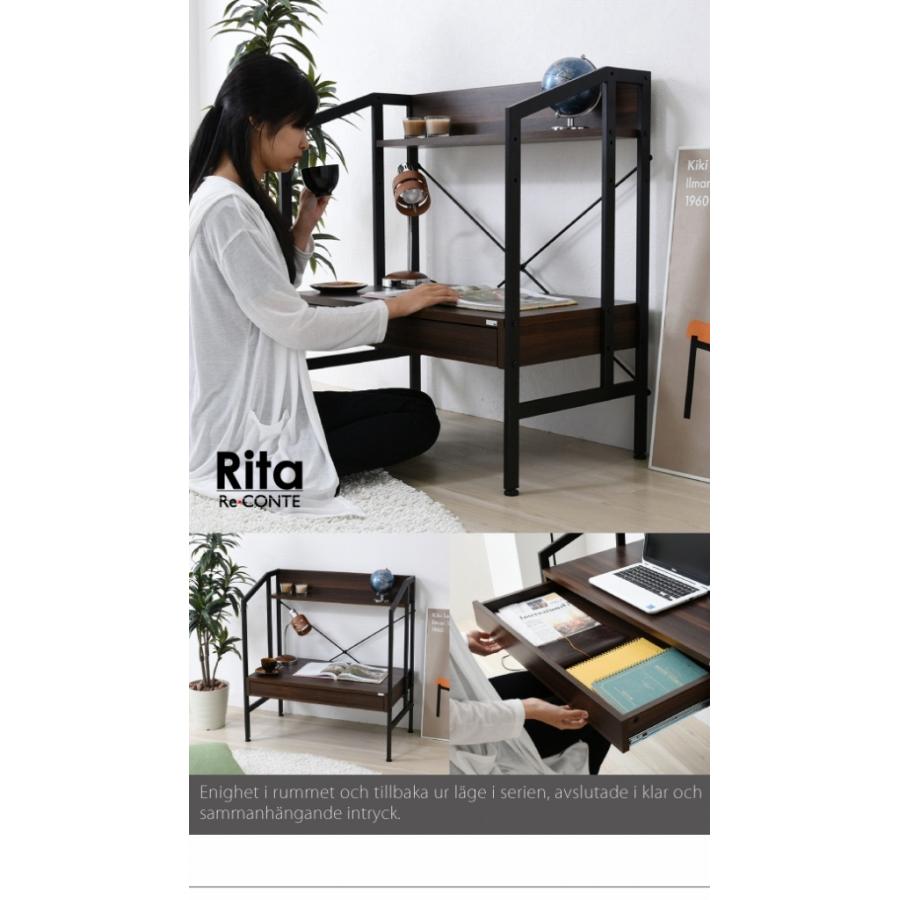 デスク ワークデスク PCデスク パソコンデスク パソコン用 Rita 北欧風