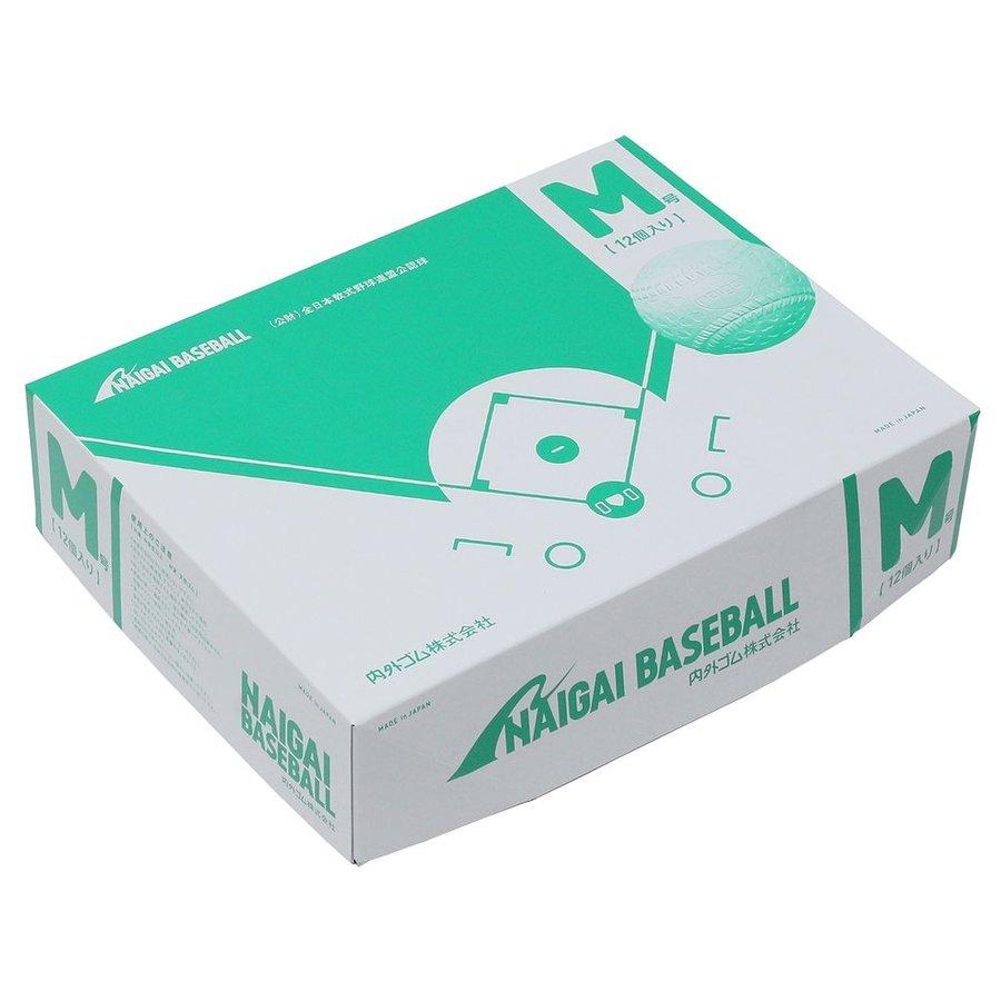 内外ゴム 内外ゴム 野球ボール ベースボールM号 1ダース （一般用・中学生用）133110の画像