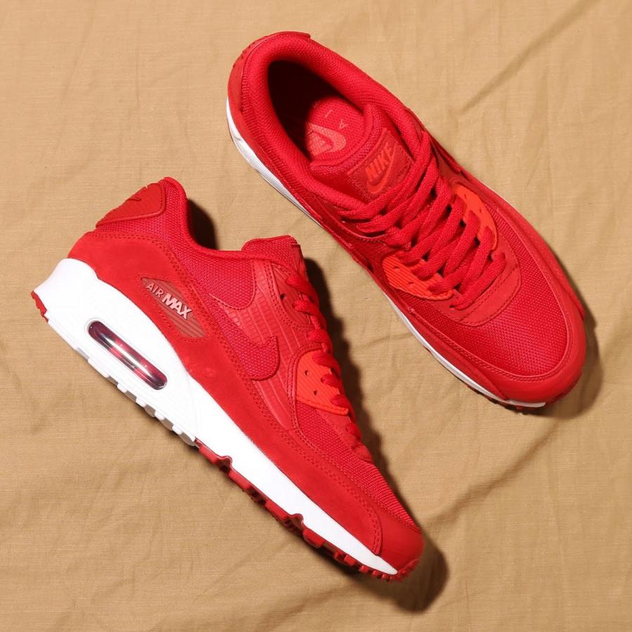 NIKE AIR MAX 90 PREMIUM GYM RED GYM RED WHITE HABANERO RED 18SU S 