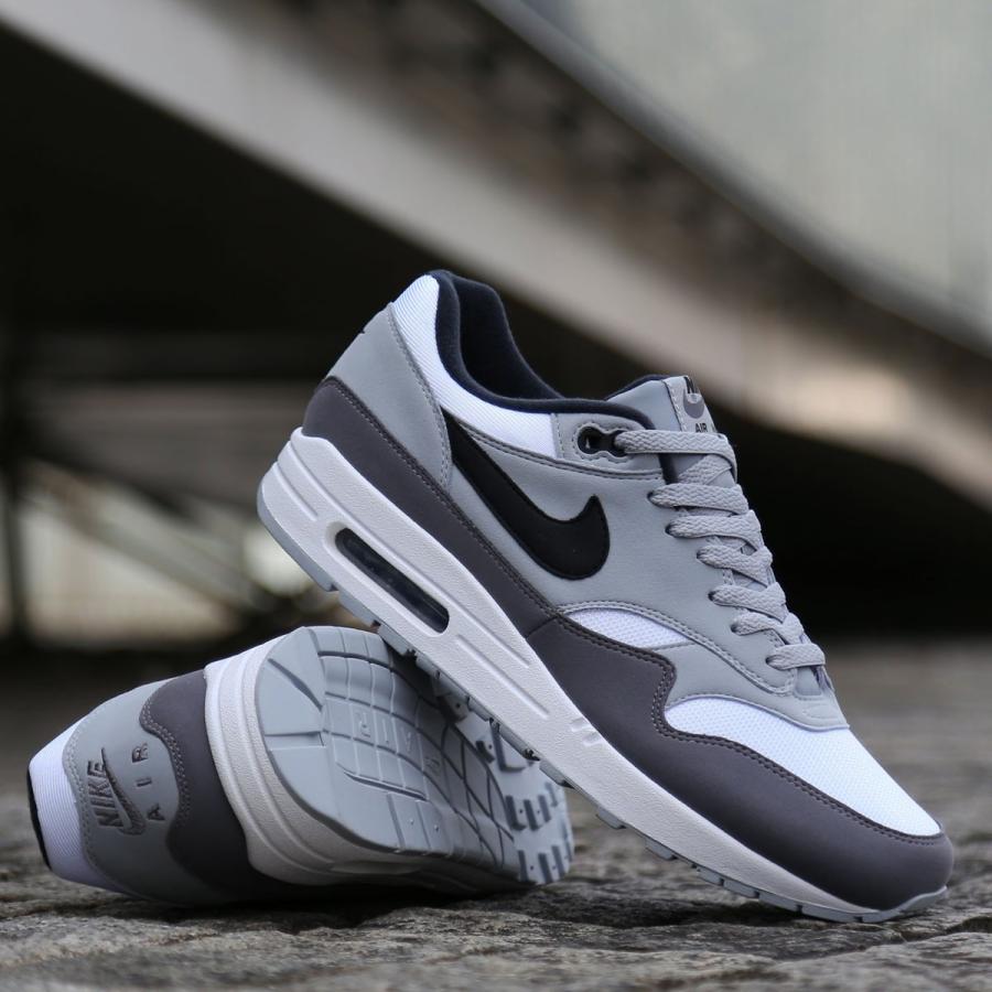 ナイキ NIKE スニーカー エア マックス 1 (WHITE/BLACK-WOLF GREY-GUNSMOKE) 18SP-I ...