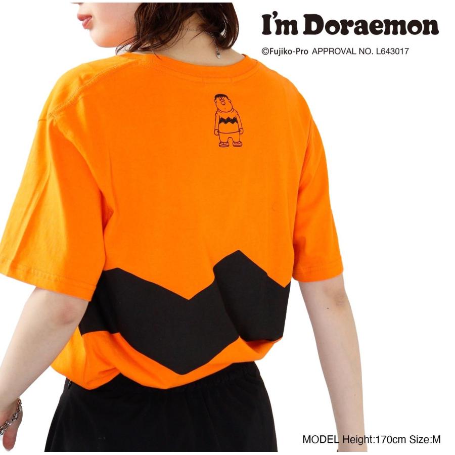 アイムドラえもん ジャイアン プリント なりきり Tシャツ 半袖 春夏 I