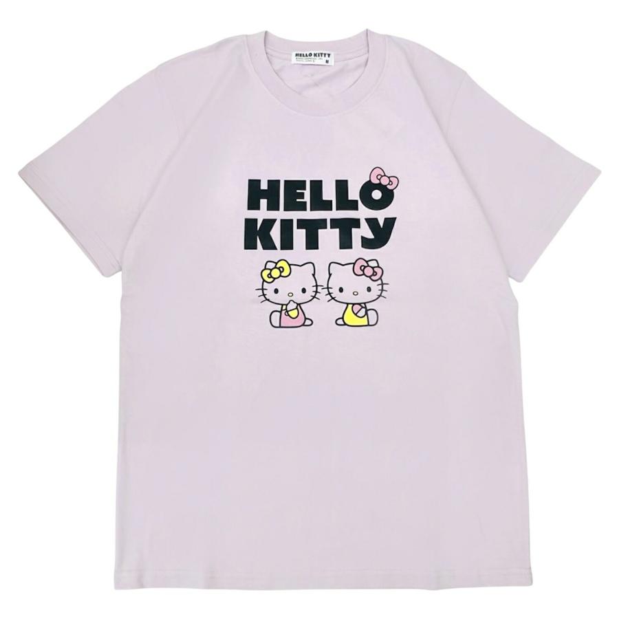 ハローキティ 半袖 Tシャツ 刺繍 ポケット付き プリント 天竺 サンリオ