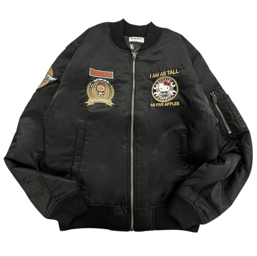 ハローキティ MA-1ジャケット バイク柄 アウター メンズ レディース
