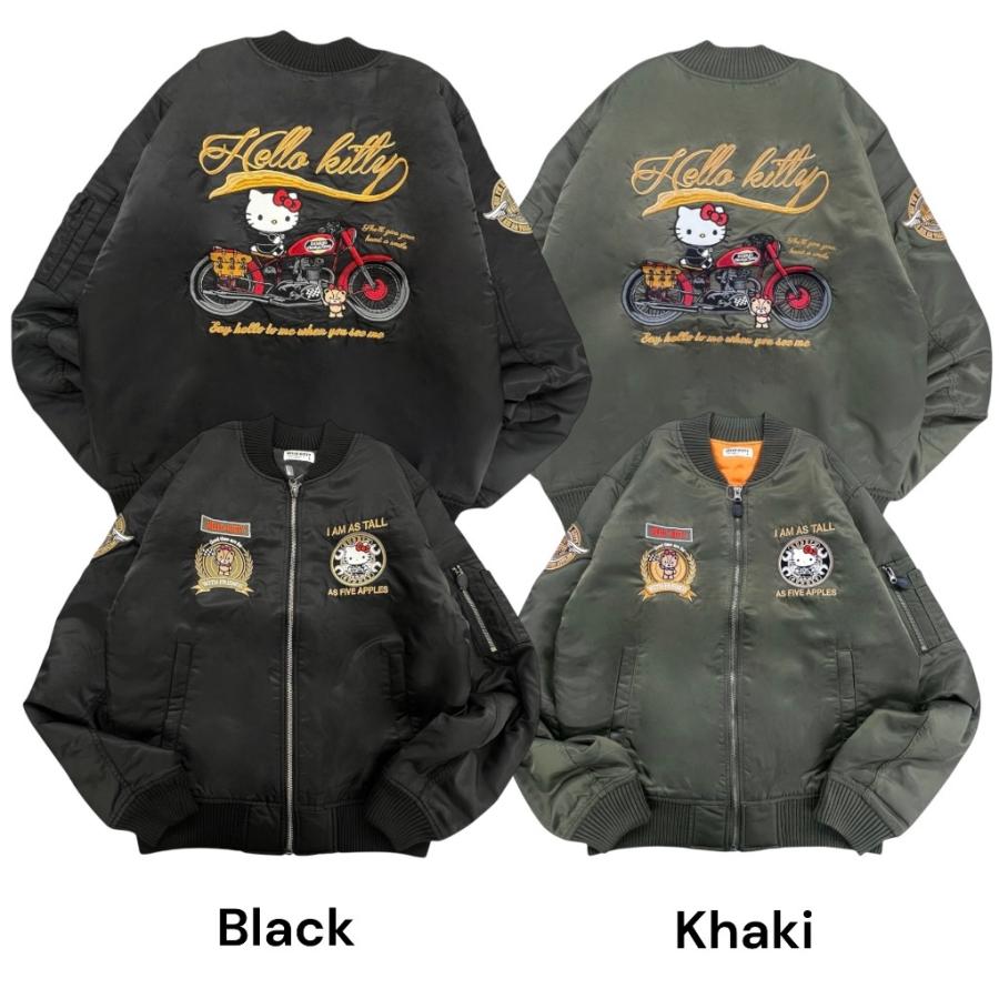 ハローキティ MA-1ジャケット バイク柄 アウター メンズ レディース