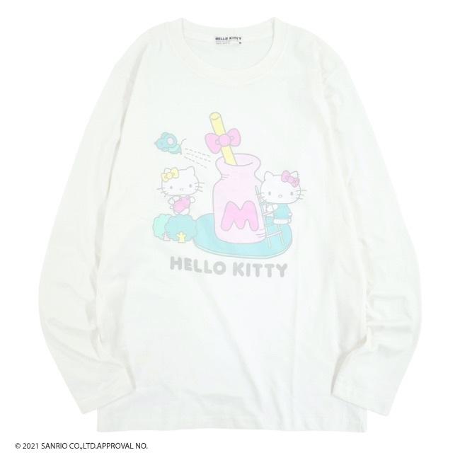 SNOOPY（スヌーピー） ハローキティ 長袖 Tシャツ : CharaBasket