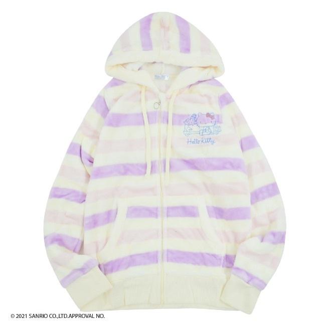 ハローキティ フリース パーカー パジャマ ルームウェア : CharaBasket