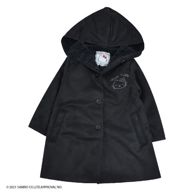 ハローキティ キッズ ムートン コート 子供服 冬 ガールズ フード付き